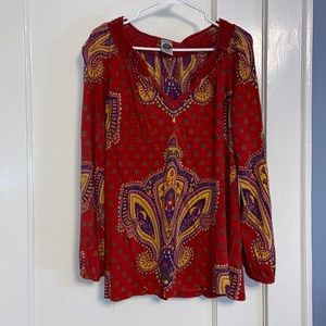 Lucky Brand Womens Red Top